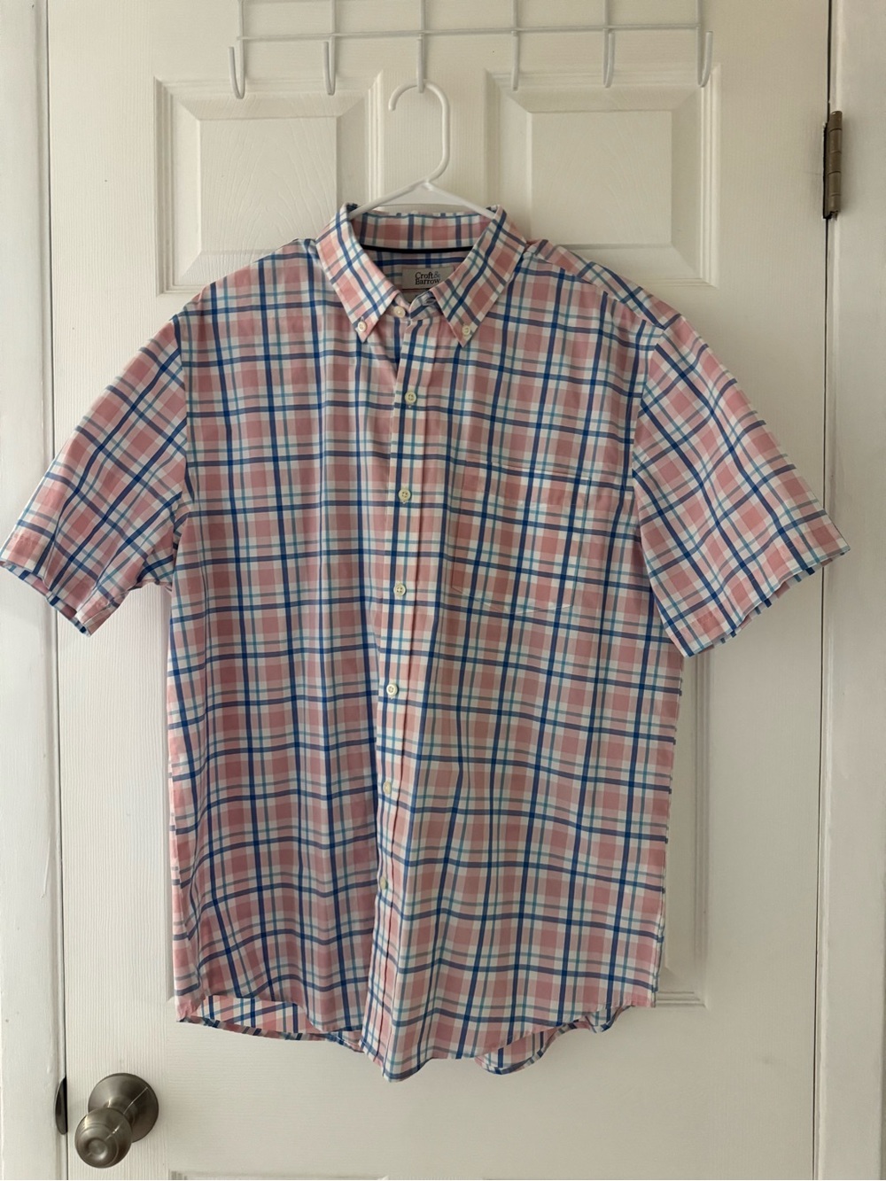 Croft & Barrow Easy Care Men’s Plaid Button-Front Shirt Size Large